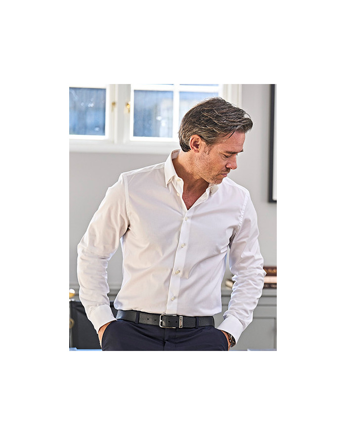 Chemise d'entreprise Personnalisée Manche Longue|Manchettes Homme 113 g/m² - Tee Jays 4024 - Chemise d'entreprise Personnalis...