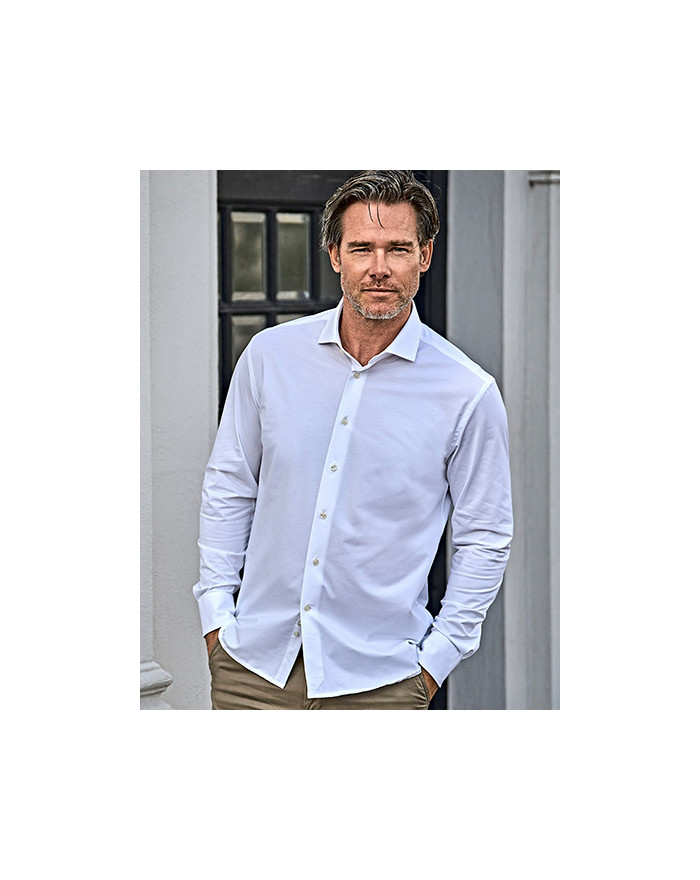 Chemise d'entreprise Personnalisée Manche Longue|Manchettes Homme 175 g/m² - Tee Jays 4030 - Chemise d'entreprise Personnalis...