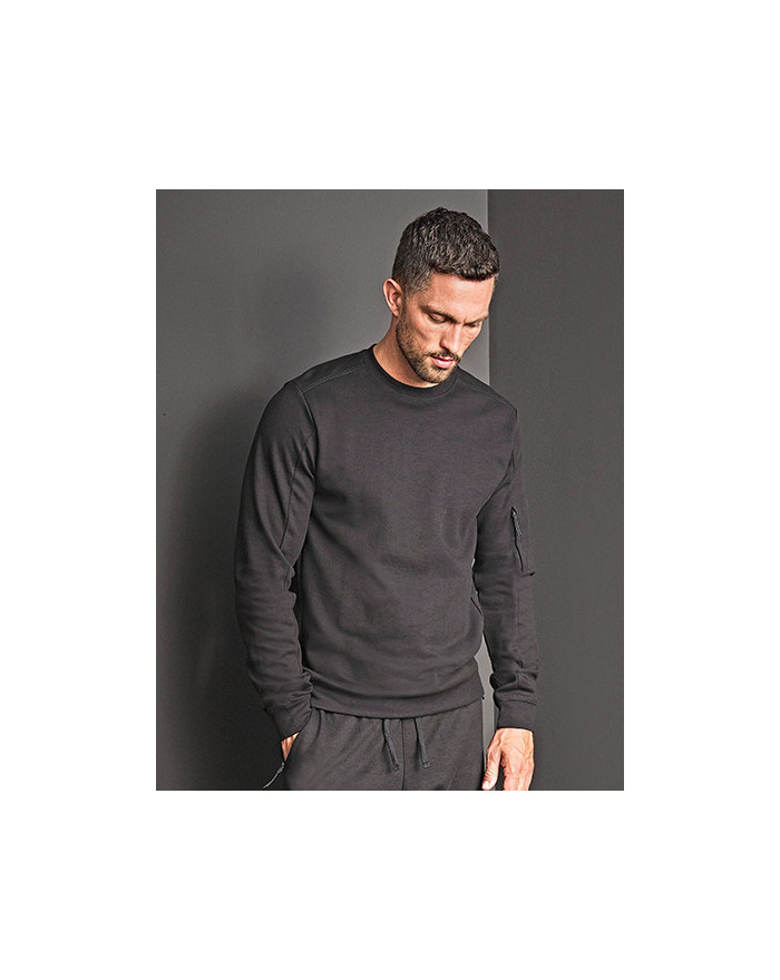 Sweat Personnalisé Manche Longue avec liseré Homme 320-330 g/m² - Tee Jays 5700 - Sweat Personnalisé avec marquage broderie, ...