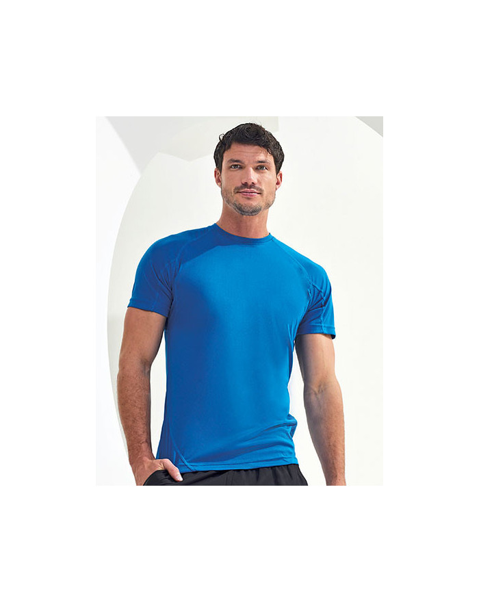 Tee shirt Personnalisé Manche Courte|Raglan Col rond Homme  135 g/m² - TriDri® TR011 - Tee shirt Personnalisé avec marquage b...