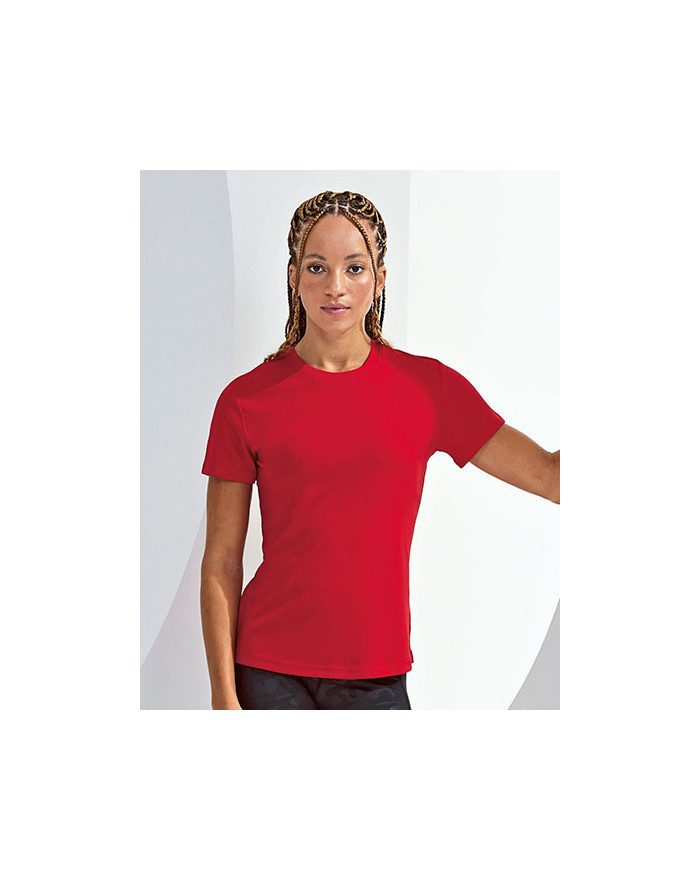 Tee shirt Personnalisé Manche Courte Col rond Femme  135 g/m² - TriDri® TR020 - Tee shirt Personnalisé avec marquage broderie...