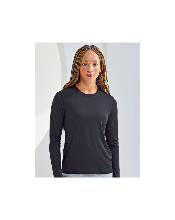 Tee shirt Personnalisé Manche Longue Col rond Femme  135 g/m² - TriDri® TR060 - Tee shirt Personnalisé avec marquage broderie...
