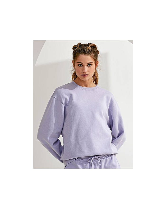 Sweat Personnalisée Manche Longue|avec liseré Col rond Homme  280 g/m² - TriDri® TR603 - Sweat Personnalisé avec marquage bro...