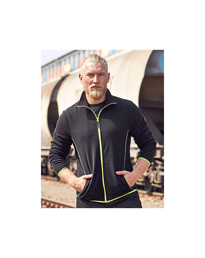 Veste Personnalisée Manche Longue avec liseré Homme - Terrax Workwear 61639 - Veste Personnalisée avec marquage broderie, flo...