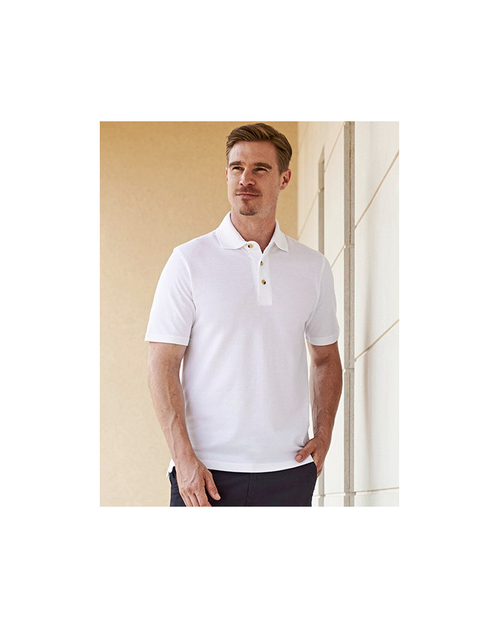 Polo Personnalisé Manche Courte Duo 225 g/m² - Henbury H100 - Polo Personnalisé avec marquage broderie, flocage ou impression...