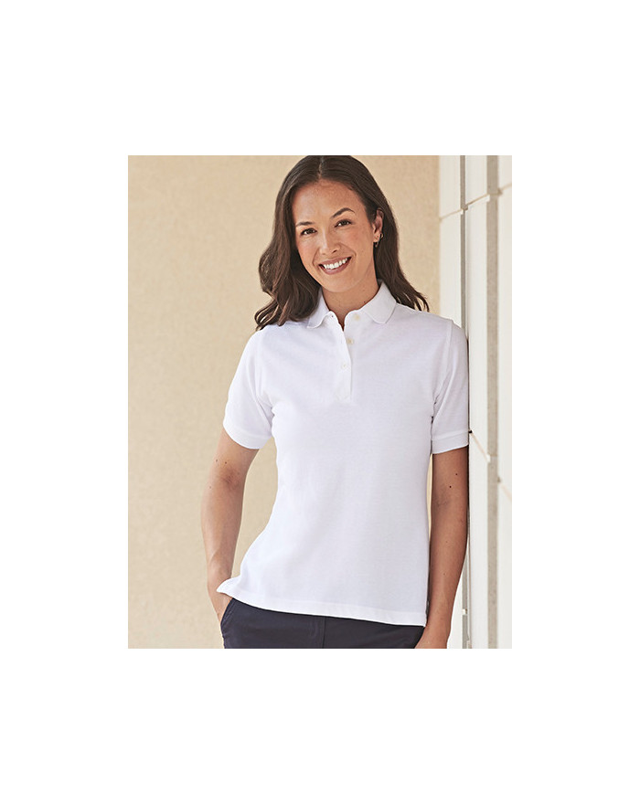 Polo Personnalisé Manche Courte|avec liseré Femme  225 g/m² - Henbury W121 - Polo Personnalisé avec marquage broderie, flocag...