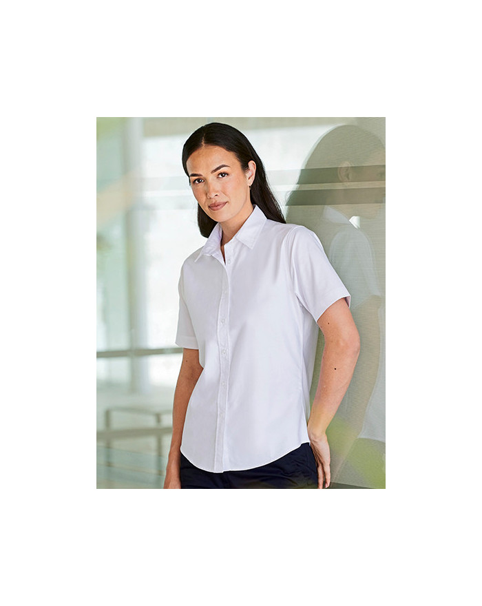 Chemise d'entreprise Personnalisée Manche Courte Duo 170 g/m² - Henbury H516 - Chemise d'entreprise Personnalisée avec marqua...