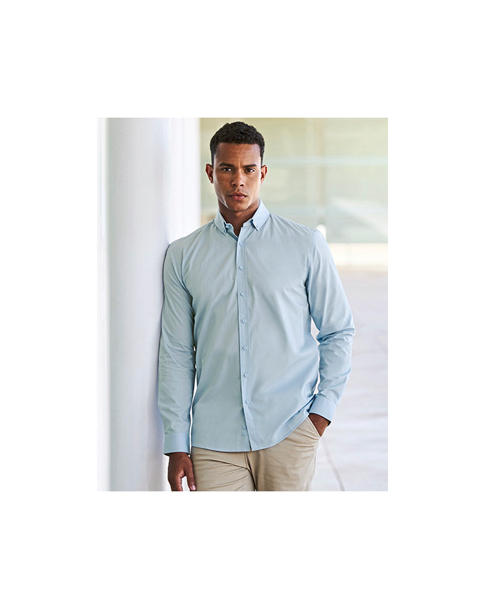 Chemise d'entreprise Personnalisée Manche Longue|Manchettes Duo 140 g/m² - Henbury H582 - Chemise d'entreprise Personnalisée ...