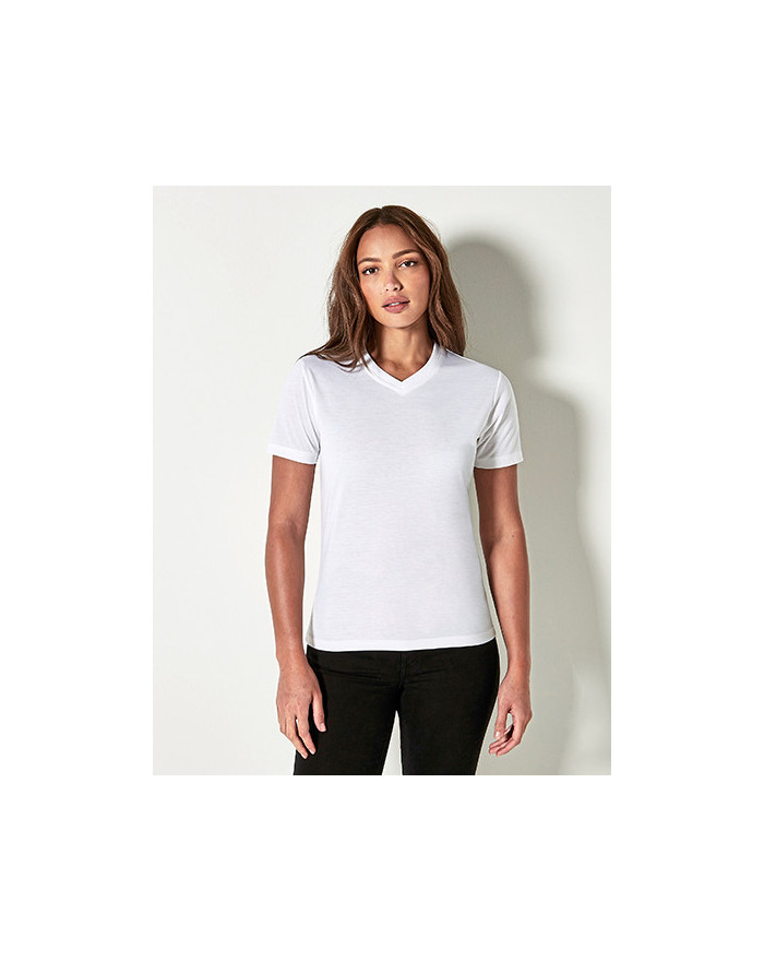 Tee shirt Personnalisé Manche Courte V-Neck Femme  210 g/m² - Xpres XP522 - Tee shirt Personnalisé avec marquage broderie, fl...