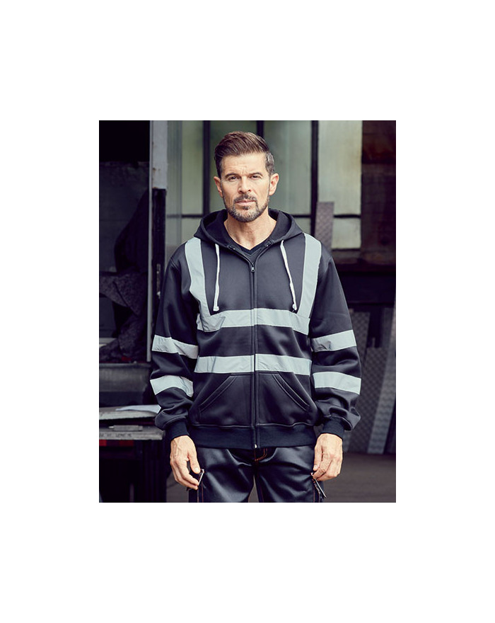 Sweat Personnalisé avec liseré Homme 280 g/m² - YOKO HVK07 - Vêtement de travail Personnalisé avec marquage broderie, flocage...