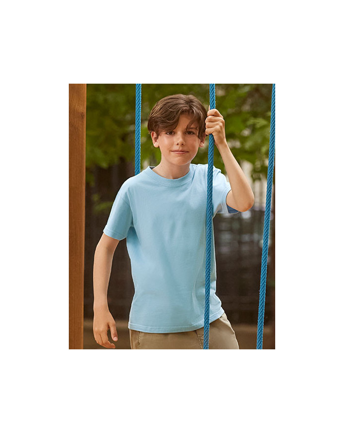 Tee shirt Personnalisé Manche Courte Enfant 100% coton 180 g/m² (White: 175 g/m²) - Russell R-180B-0 - Vêtements Enfant Perso...