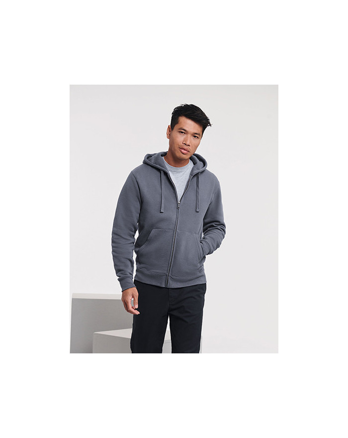 Sweat Personnalisé Manche Longue avec liseré Duo 280 g/m² - Russell R-266M-0 - Sweat Personnalisé avec marquage broderie, flo...