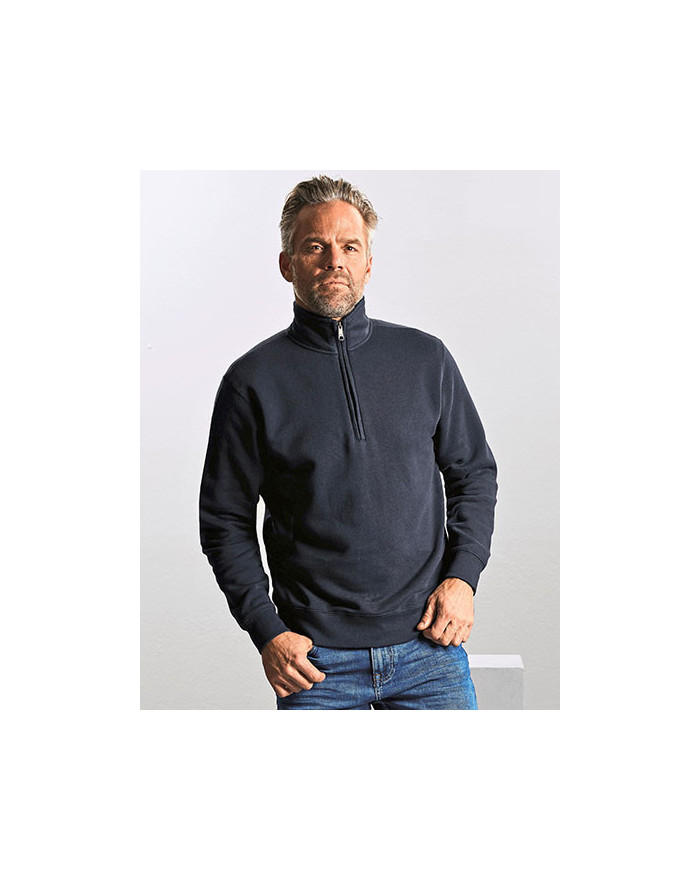 Sweat Personnalisé Manche Longue avec liseré Homme 280 g/m² - Russell R-270M-0 - Pantalon Personnalisé avec marquage broderie...