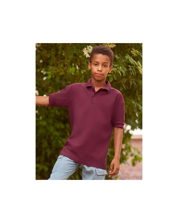 Polo Personnalisé Manche Courte Enfant 215 g/m² (White: 210 g/m²) - Russell R-539B-0 - Vêtements Enfant Personnalisés avec ma...