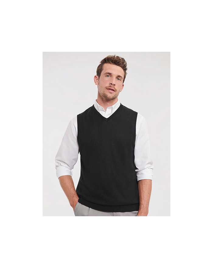 Sweat Personnalisé Sans Manche Duo 275 g/m² - Russell Collection R-716M-0 - Sweat Personnalisé avec marquage broderie, flocag...