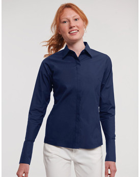 Chemise d'entreprise Personnalisée Manche Longue Duo 130 g/m² (White: 125 g/m²) - Russell Collection R-960F-0 - Chemise d'ent...