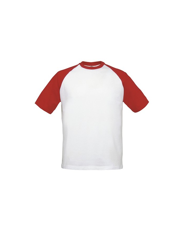 T-Shirt Base-Ball - Tee shirt Personnalisé avec marquage broderie, flocage ou impression. Grossiste vetements vierge à person...