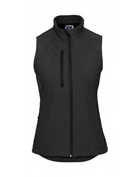Softshell Gilet Femme, doublure, 3 couches, respirant, coupe-vent et water resistant