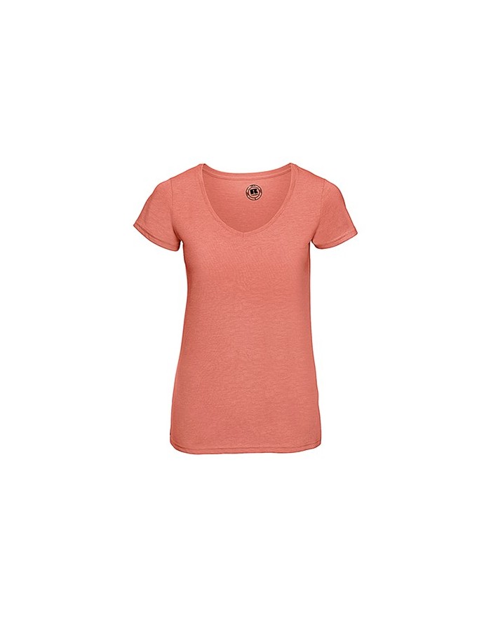 T-Shirt Femme Col-V HD polycoton - Tee shirt Personnalisé avec marquage broderie, flocage ou impression. Grossiste vetements ...