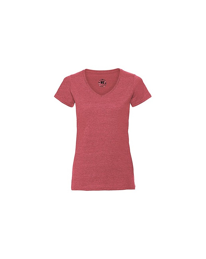 T-Shirt Femme Col-V HD polycoton - Tee-shirt Personnalisé avec marquage broderie, flocage ou impression. Grossiste vetements ...