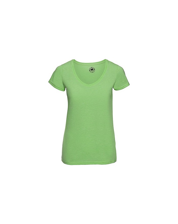 T-Shirt Femme Col-V HD polycoton - Tee-shirt Personnalisé avec marquage broderie, flocage ou impression. Grossiste vetements ...