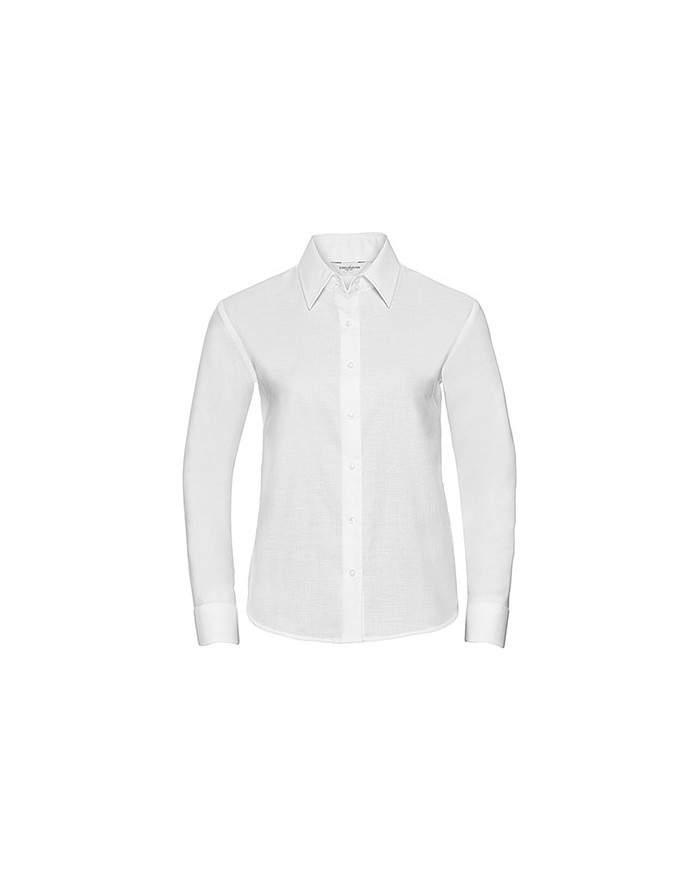 Chemise Femme Oxford LS - Chemise d'entreprise Personnalisée avec marquage broderie, flocage ou impression. Grossiste vetemen...