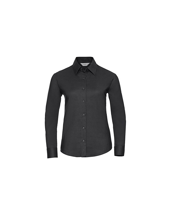 Chemise Femme Oxford LS - Chemise d'entreprise Personnalisée avec marquage broderie, flocage ou impression. Grossiste vetemen...