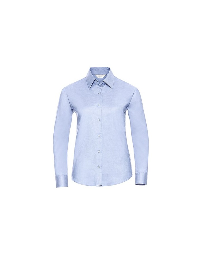 Chemise Femme Oxford LS - Chemise d'entreprise Personnalisée avec marquage broderie, flocage ou impression. Grossiste vetemen...