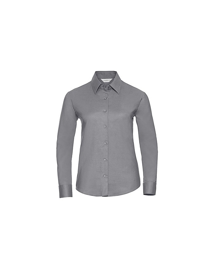 Chemise Femme Oxford LS - Chemise d'entreprise Personnalisée avec marquage broderie, flocage ou impression. Grossiste vetemen...