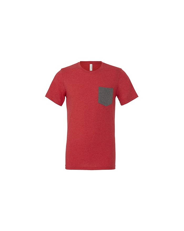 T-shirt homme Jersey à Poche - Tee shirt Personnalisé avec marquage broderie, flocage ou impression. Grossiste vetements vier...