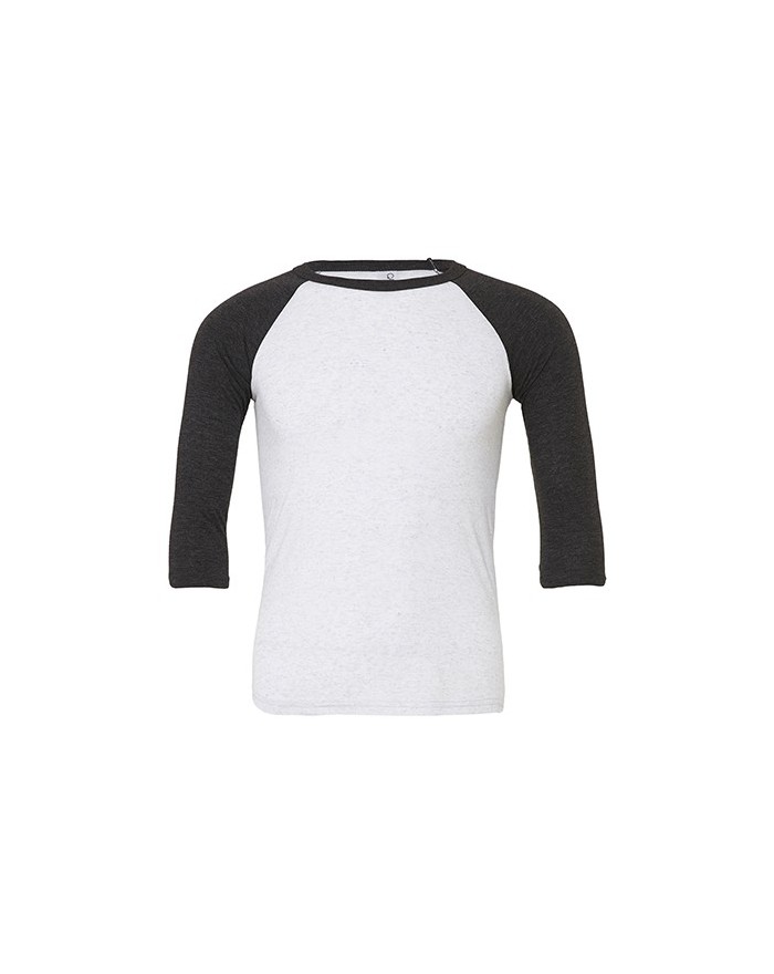 T-Shirt Baseball Unisexe Manches 3/4 - Tee shirt Personnalisé avec marquage broderie, flocage ou impression. Grossiste veteme...