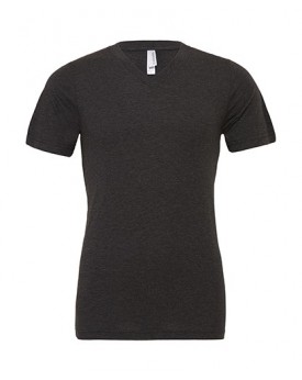 Unisex-Triblend-T-Shirt mit V-Ausschnitt