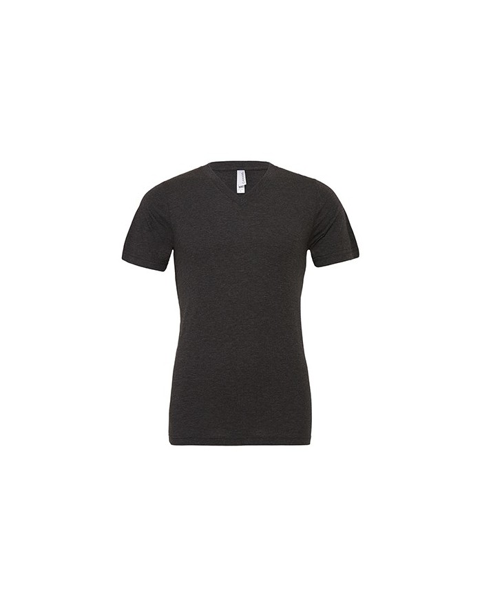 T-Shirt Unisexe Col-V Triblend - Tee-shirt Personnalisé avec marquage broderie, flocage ou impression. Grossiste vetements vi...