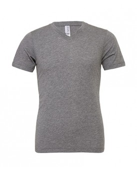 T-Shirt Unisexe Col-V Triblend - Tee-shirt Personnalisé avec marquage broderie, flocage ou impression. Grossiste vetements vi...