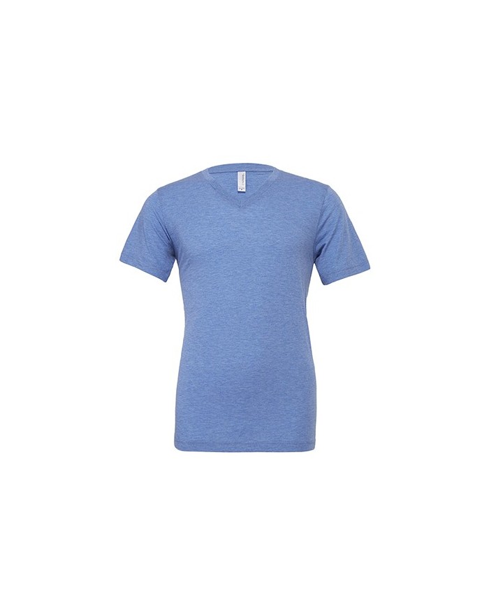 T-Shirt Unisexe Col-V Triblend - Tee shirt Personnalisé avec marquage broderie, flocage ou impression. Grossiste vetements vi...