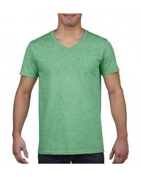 T-Shirt Jersey semi-peigné Col-V - Tee-shirt Personnalisé avec marquage broderie, flocage ou impression. Grossiste vetements ...