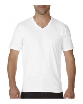 T-Shirt mit V-Ausschnitt für Erwachsene Premium Baumwolle