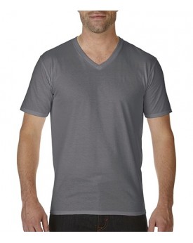T-Shirt Col-V Adulte Premium Coton - Tee shirt Personnalisé avec marquage broderie, flocage ou impression. Grossiste vetement...