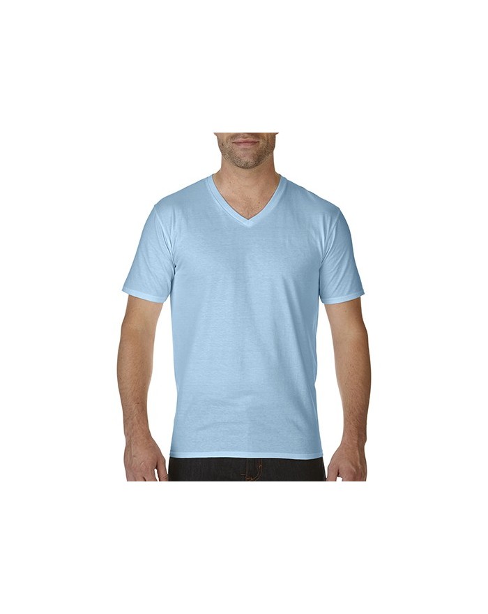 T-Shirt Col-V Adulte Premium Coton - Tee-shirt Personnalisé avec marquage broderie, flocage ou impression. Grossiste vetement...