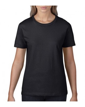 T-Shirt Femme Premium Coton - Tee-shirt Personnalisé avec marquage broderie, flocage ou impression. Grossiste vetements vierg...