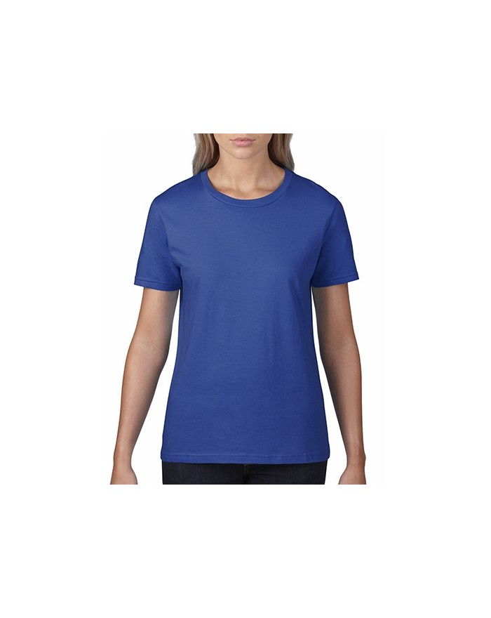 T-Shirt Femme Premium Coton - Tee-shirt Personnalisé avec marquage broderie, flocage ou impression. Grossiste vetements vierg...