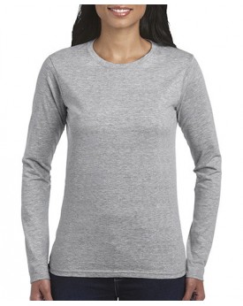 T-Shirt Femme Jersey semi-peigné LS - Tee-shirt Personnalisé avec marquage broderie, flocage ou impression. Grossiste vetemen...