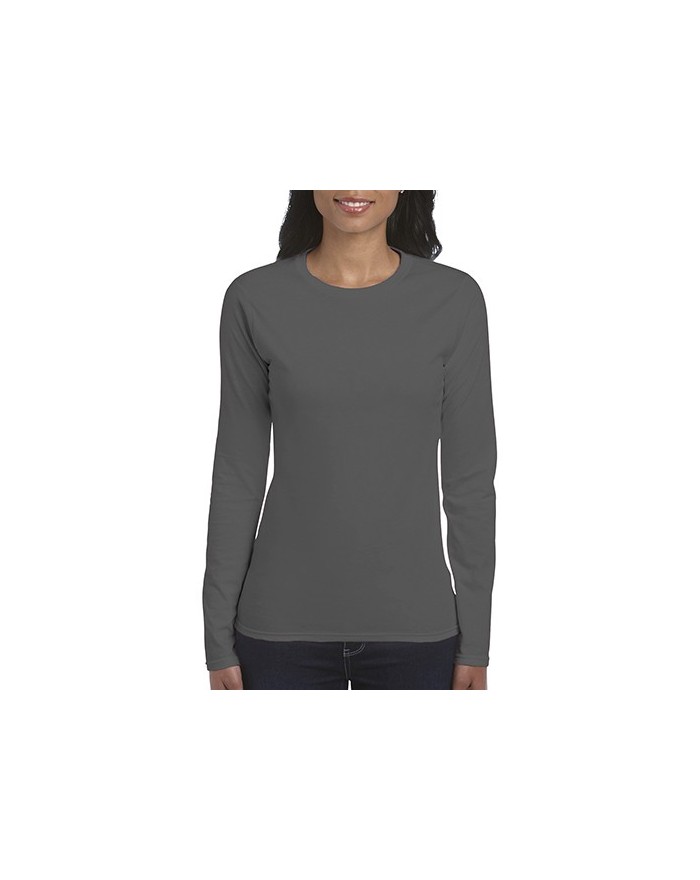 T-Shirt Femme Jersey semi-peigné LS - Tee-shirt Personnalisé avec marquage broderie, flocage ou impression. Grossiste vetemen...