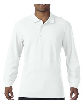 Hochwertiges Baumwoll-Doppel-Pique LS Polo-Shirt für Erwachsene