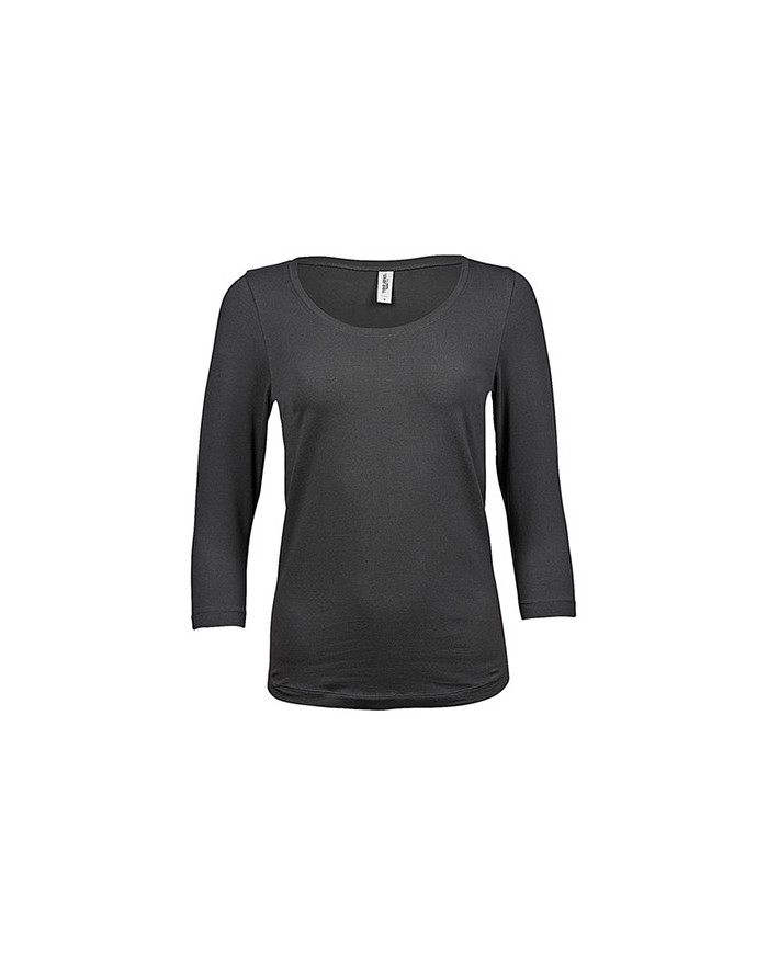 T-Shirt Femme 3/4 Manche Stretch - Tee-shirt Personnalisé avec marquage broderie, flocage ou impression. Grossiste vetements ...