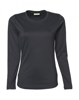 T-Shirt Femme LS Interlock - Tee shirt Personnalisé avec marquage broderie, flocage ou impression. Grossiste vetements vierge...