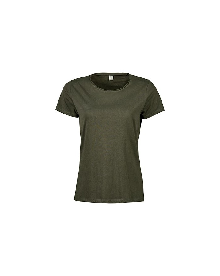 T-Shirt Femme col Brut - Tee shirt Personnalisé avec marquage broderie, flocage ou impression. Grossiste vetements vierge à p...