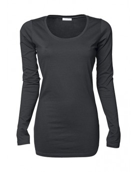 T-Shirt Femme Stretch LS Extra Long - Tee shirt Personnalisé avec marquage broderie, flocage ou impression. Grossiste vetemen...
