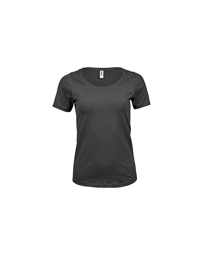 T-Shirt Femme Stretch - Tee shirt Personnalisé avec marquage broderie, flocage ou impression. Grossiste vetements vierge à pe...