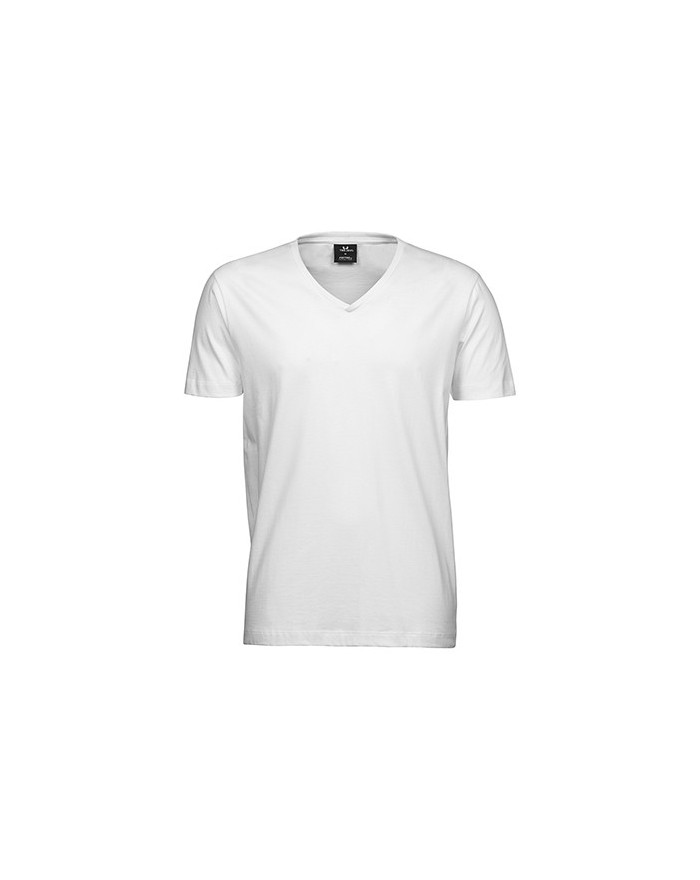 T-shirt homme Fashion Col-V coton longues fibres ·coton prérétréci 2 fois - Tee shirt Personnalisé avec marquage broderie, fl...
